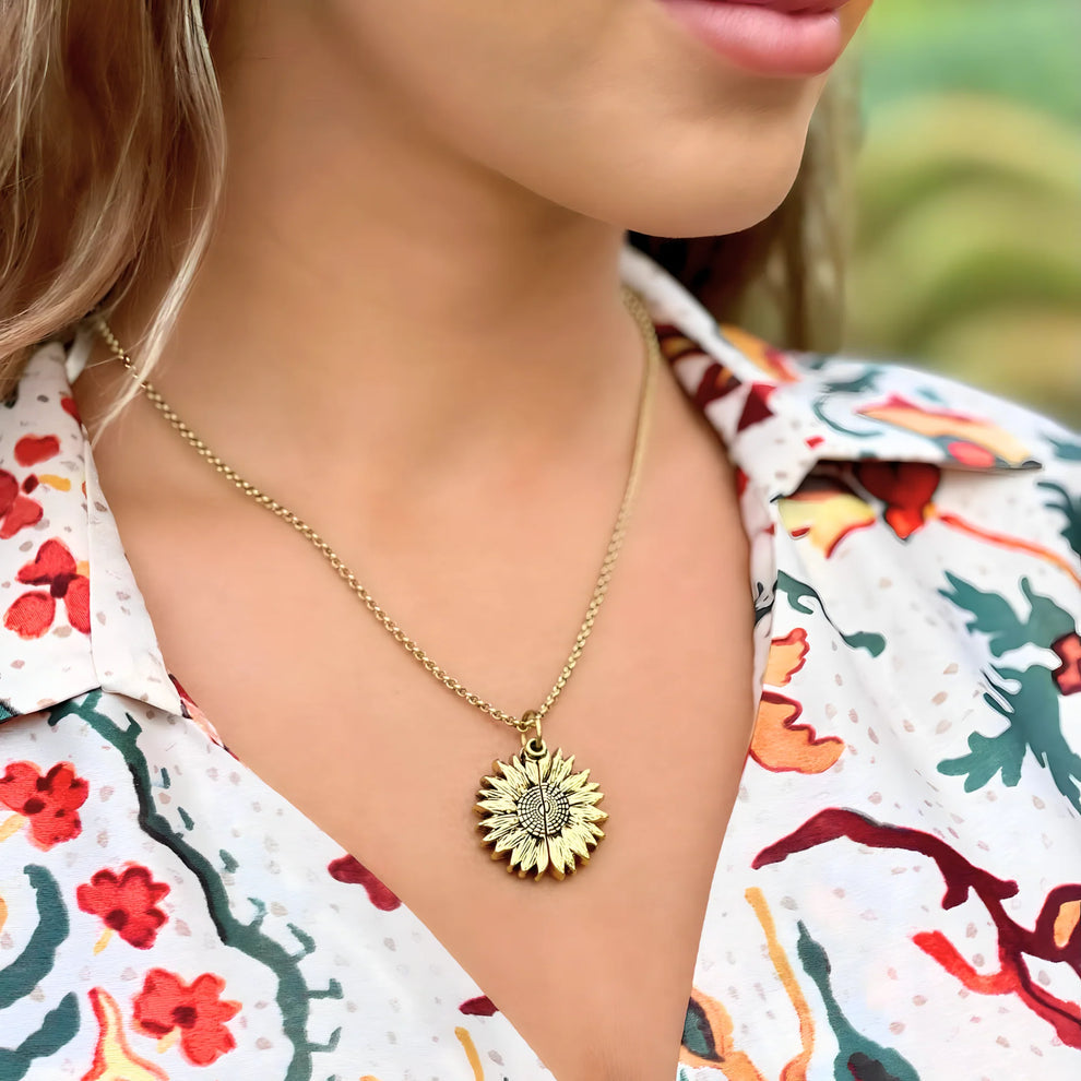 Tu eres mi sol🌻Hermoso Collar de Girasol💜